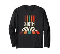 Retro Sixth Grade Teacher Back To School Maglia a Manica