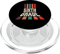 Retro Sixth Grade Teacher Back To School PopSockets PopGrip per MagSafe
