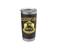 Retro Smokey Bear Shield Always Be Careful With Fire Bicchiere termico in acciaio inox doppia parete