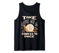 Retro Snail Take Life at a Snail's Pace Vintage Gamer Funny Canotta