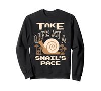 Retro Snail Take Life at a Snail's Pace Vintage Gamer Funny Felpa