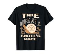 Retro Snail Take Life at a Snail's Pace Vintage Gamer Funny Maglietta