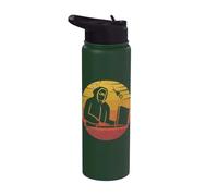 Retro Social Engineering Phishing Sniffer Hacker, cappello grigio Stainless Steel Insulated Water Bottle