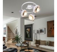 Retrò Soffitto Luce Cromo Spot Rondella Regolabile Salotto Ess Camera Lampada [EEK: Non valutato]