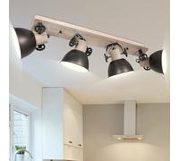 Retrò Soffitto Luce Faretti Spot Ess Camera Legno Lampada Licht-Schiene Mobile [EEK: Non valutato]