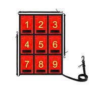 Retrò Softball Pitching Net Con Zona Di Strike Numerata,Striscia Gialla