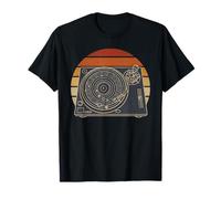 Retro Space DJ Sistema Solare Giradischi EDM Musica Maglietta