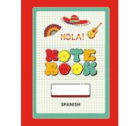 Retro Spanish Notebook - College Ruled: 8.5 × 11 in, 120 Pages - For Teens and Language Learners