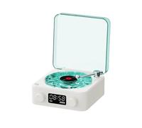 Retro Speaker Vintage Bluetooth Speaker con Display Time Screen AUX Wave Supporta TF Vinyl Design Record Player altoparlante onda vintage bluetooth con altoparlante Per Migliorare onda Speaker record