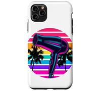 Retrò Spiaggia Palma Asciugacapelli Parrucchiere Hairstylist Custodia per iPhone 11 Pro Max