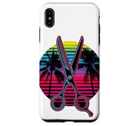 Retrò Spiaggia Palma Barbiere Parrucchiere Custodia per iPhone XS Max