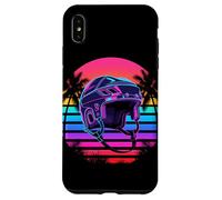 Retrò Spiaggia Palma Hockey Su Ghiaccio Custodia per iPhone XS Max