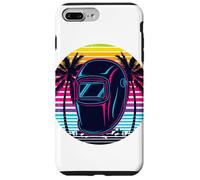 Retrò Spiaggia Palma Maschera Da Saldatura Saldatore Mig Custodia per iPhone 7 Plus/8 Plus