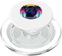 Retrò Spiaggia Palma Maschera Da Saldatura Saldatore Mig PopSockets PopGrip per MagSafe