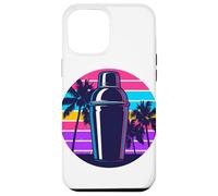 Retrò Spiaggia Palma Shaker Da Cocktail Bartending Barista Custodia per iPhone 12 Pro Max