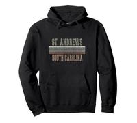 Retro St. Andrews Carolina del Sud Felpa con Cappuccio