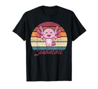 Retro Stabolotl Distressed Axolotl Giapponese Kawaii Maglietta