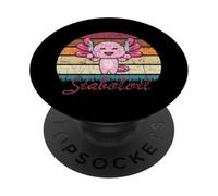 Retro Stabolotl Distressed Axolotl giapponese Kawaii PopSockets PopGrip Adesivo