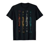 Retro Strumento Musicale Regalo Musicista Clarinetto Maglietta