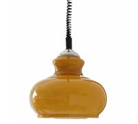 Retro Style Pendant Light, Creative French Personality Glass Hanging Lamp, E27 Base Single-Head Chandelier, Decorative Lighting for Living Room, Study, Bedroom(B)