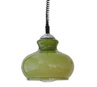 Retro Style Pendant Light, Creative French Personality Glass Hanging Lamp, E27 Base Single-Head Chandelier, Decorative Lighting for Living Room, Study, Bedroom(A)