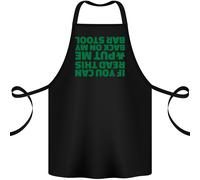 Retro Su My Sgabello Da BAR San Patrizio Giorno Cotone Grembiule 100% Biologico