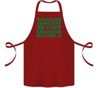 Retro Su My Sgabello Da BAR San Patrizio Giorno Cotone Grembiule 100% Biologico