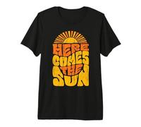 Retro Summer Beach Vibe Vacation Here Comes Sun Vintage Maglietta Premium