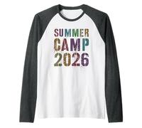 Retro Summer Camp 2026 Staff Vibes Host Besties La mia Avventura Maglia con Maniche Raglan
