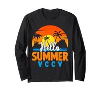 Retro Summer Reading Teacher Vacation Vintage Book Lover Maglia a Manica