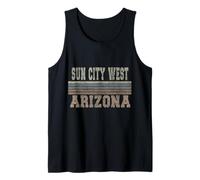 Retro Sun Città Ovest Arizona Canotta