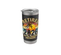 Retro Sunset Ritirato 2026 Non è il mio problema Più Pensione Bicchiere termico in acciaio inox doppia parete
