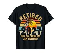 Retro Sunset Ritirato 2027 Non è più Il Mio Problema Pensione Maglietta