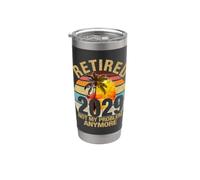 Retro Sunset Ritirato 2029 Non è più il mio problema Pensione Bicchiere termico in acciaio inox doppia parete