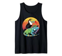 Retro Sunset Toco Toucan Iguana Toucans Canotta