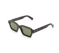 Retrosuperfuture Unisex ACQ Caro 3627 Green Havana Occhiali da sole Acetato Havana Verde Squadrata Normale