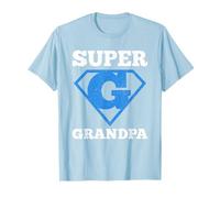Retro Super Nonno Eroe Emblema per Nonno Maglietta