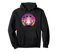 retrò Synthwave Rana Occhiali Rospo Rane Felpa con Cappuccio