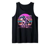 retrò Synthwave Scimmia Occhiali da Sole Scimmie Canotta