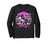 retrò Synthwave Scimmia Occhiali da Sole Scimmie Maglia a Manica