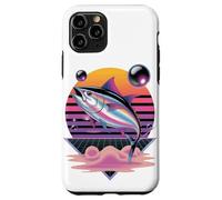 Retrò Synthwave Tonno Pesca Pescatore Pescatore Custodia per iPhone 11 Pro
