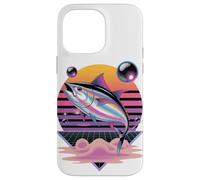 Retrò Synthwave Tonno Pesca Pescatore Pescatore Custodia per iPhone 14 Pro Max