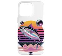 Retrò Synthwave Tonno Pesca Pescatore Pescatore Custodia per iPhone 15 Pro Max