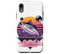 Retrò Synthwave Tonno Pesca Pescatore Pescatore Custodia per iPhone XR