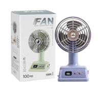 Retro Table Fan | USB Rechargeable Angle Adjustable Cooler | Small Desktop Fan | For Home Office Bedroom Living Room Study Dormitory Apartment Makeup Women Men Students