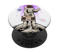 Retro Tape Astronaut EDM Rave BPM Addict Sober Raver PLUR PopSockets PopGrip Adesivo