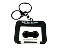 Retro Tape Keychain, Playable Cassette Charm, Backpack Pendant with Vintage Style, Gift Accessory for Teens Adults Students Collectors Travelers, Fashion Supplies, Fun Accent for Birthday Holiday