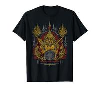 Retro Tatuaggio bambù Sak Yant Thai Sacro Arte Maglietta