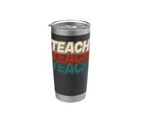 Retro Teach Teacher Back To School Educator Bicchiere termico in acciaio inox doppia parete