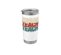 Retro Teach Teacher Back To School Educator Bicchiere termico in acciaio inox doppia parete